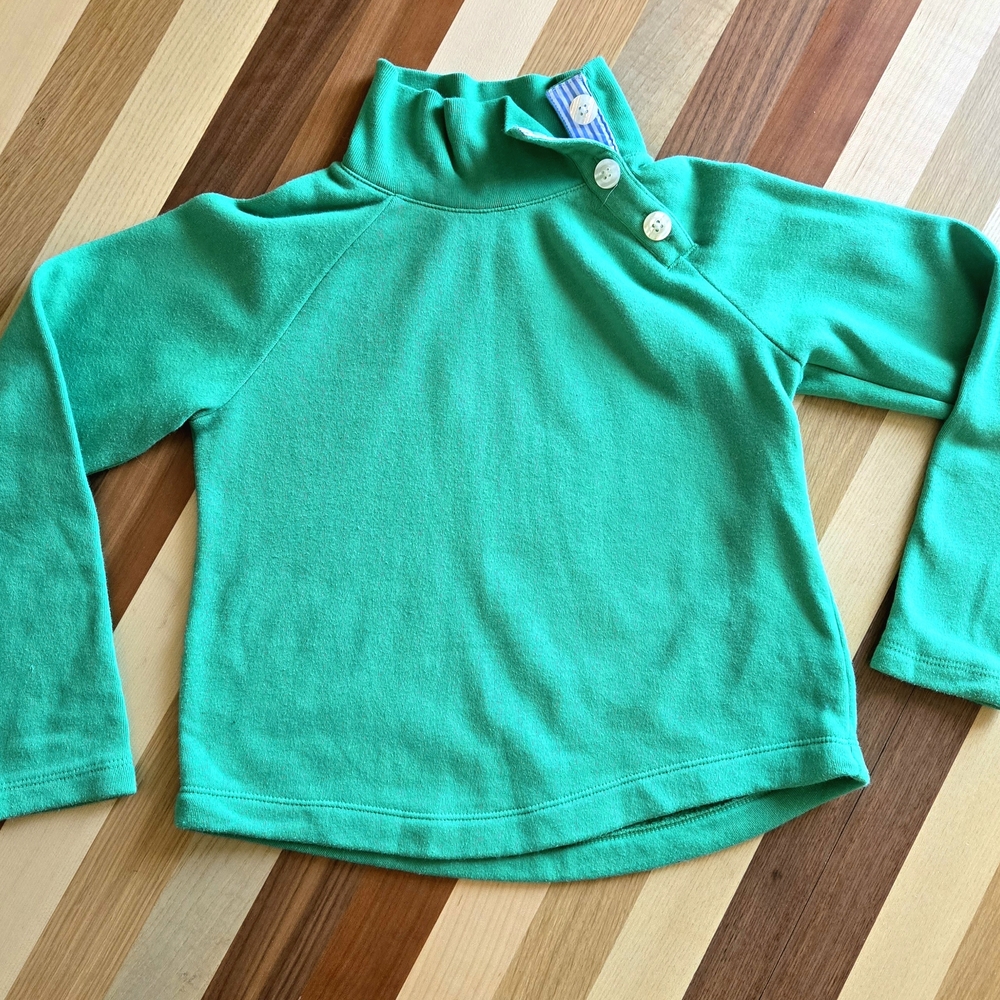 J. Crew Crewcuts Green Sweatshirt Button-Up Kids Sweater